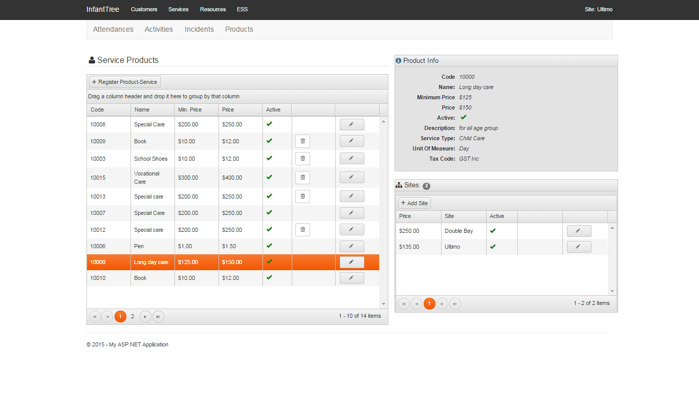 Products and Services