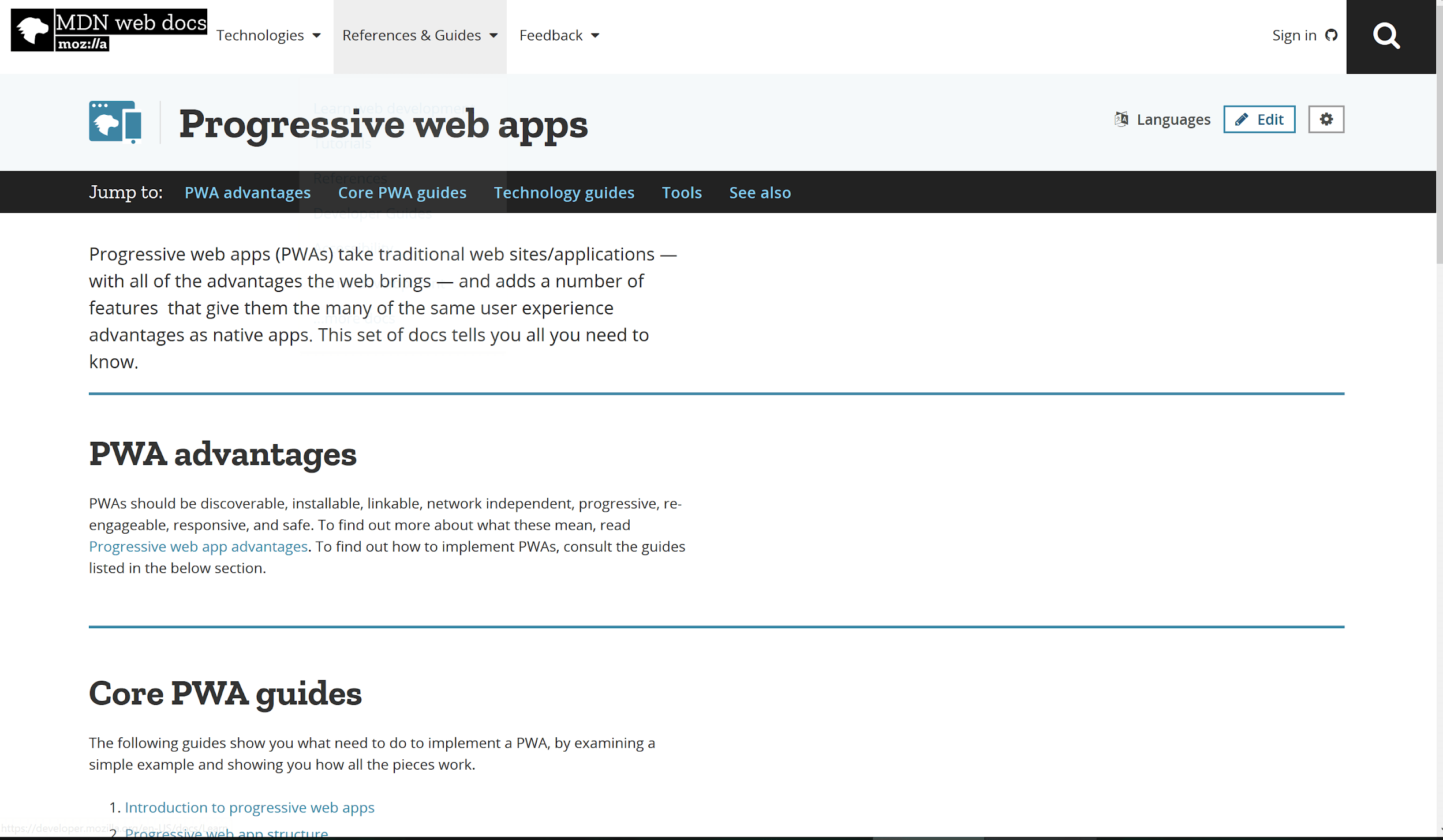 Progressive web apps: In-depth Overview