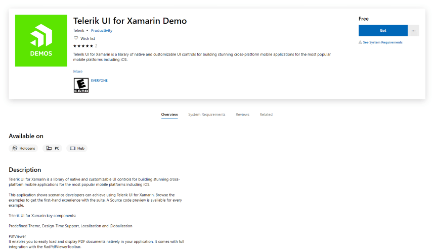 qsf-xamarin-uwp Telerik Xamarin Demos for UWP