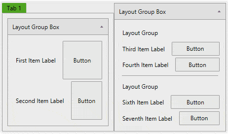 RadLayoutControl layout control