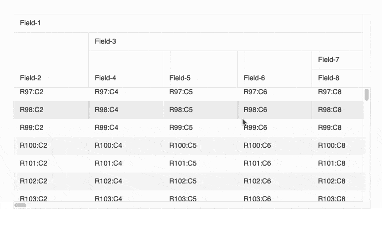 React-Data-Grid-Multi-Column-Headers-virtualized