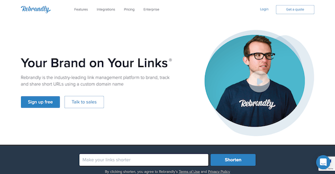 Rebrandly Home Page Rebrandly Home Page