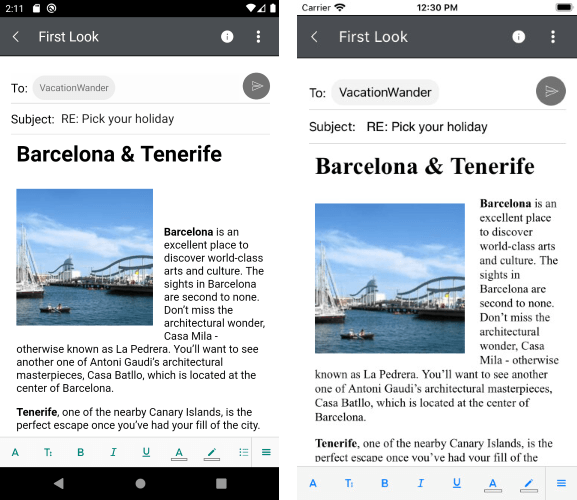 RichTextEditor for Xamarin