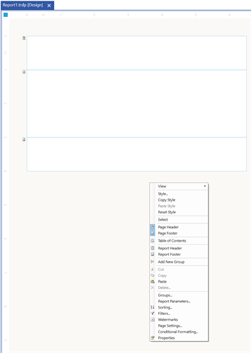 Right-click Report Properties