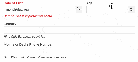 santaFormDateAge birth date