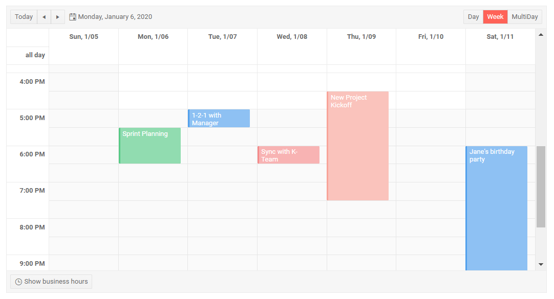 Telerik UI for Blazor Scheduler Resources Telerik UI for Blazor Scheduler Resources