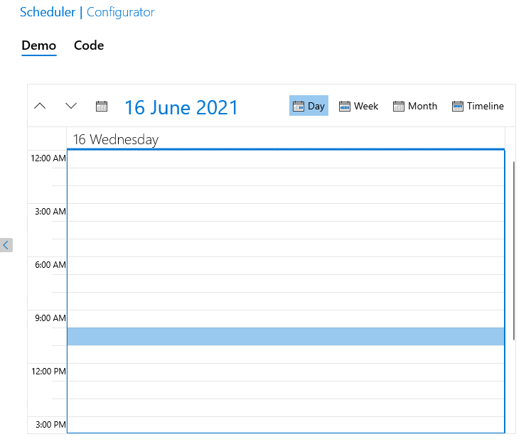 DateTime Components in Scheduler - making an appointment, editing the end time brings up a scrollable time section
