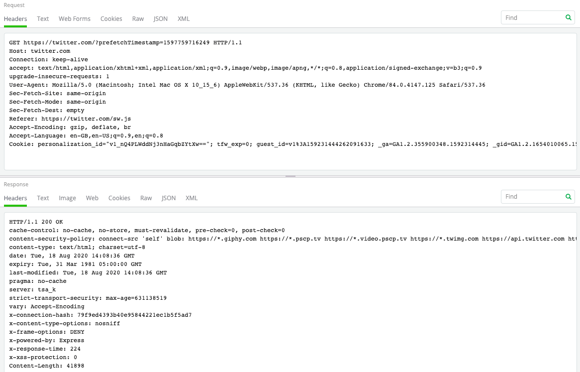 Fiddler Everywhere headers inspectors Fiddler Everywhere headers inspectors
