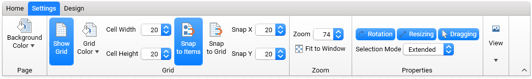 DiagramRibbon_SettingsTab