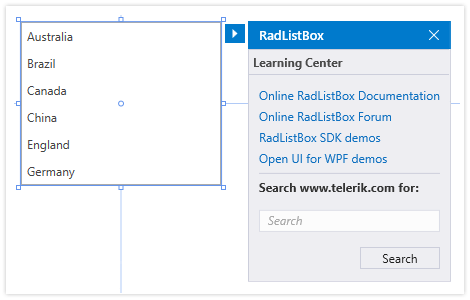 UI for WPF Smart Tags UI for WPF Smart Tags