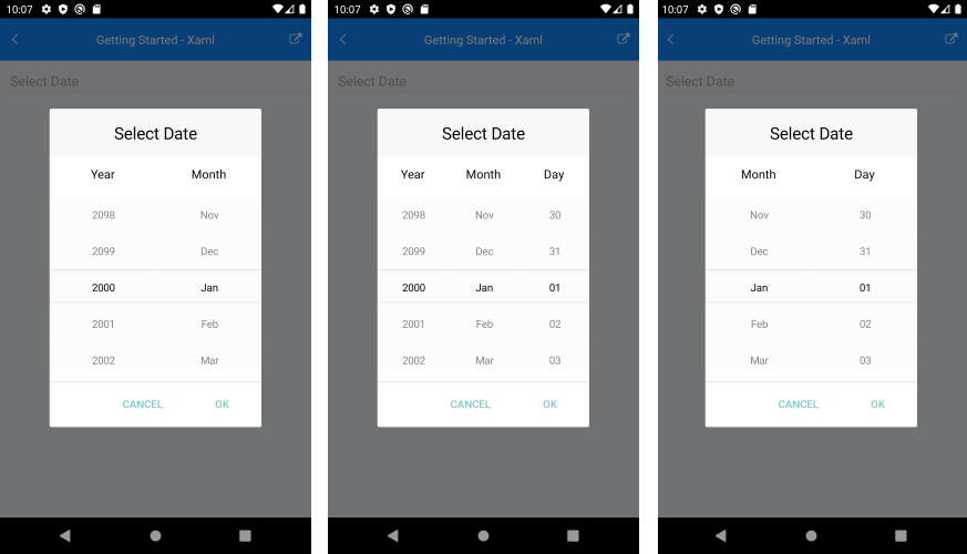 spinnerformat datepicker spinner format