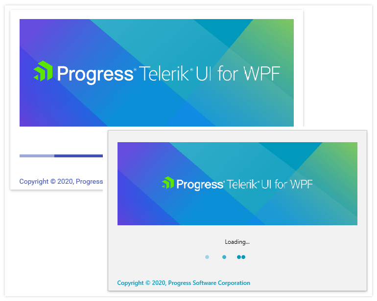 Telerik UI for WPF Splash Screen - Customizable Content for the footer