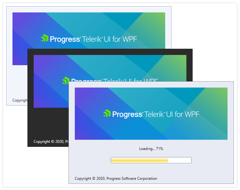 Telerik UI WPF启动屏幕-多主题