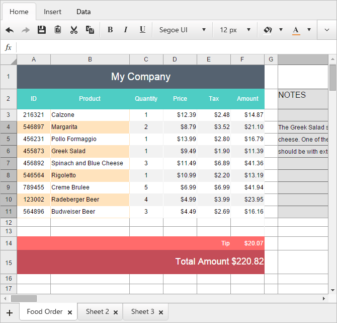 Spreadsheet is now official