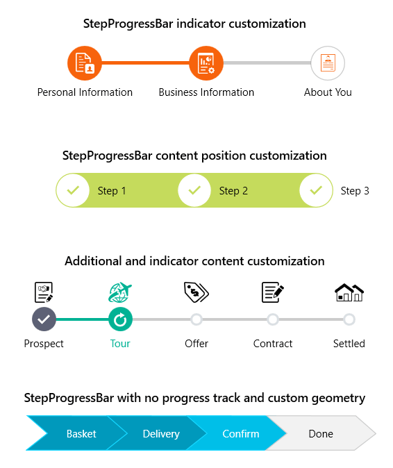 StepProgressBar-Customization