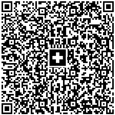 A Swiss QR code, reconizable because of the Swiss cross in the center