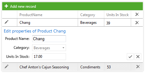 Telerik ASP.NET AJAX GridView - Editing Telerik ASP.NET AJAX GridView - Editing