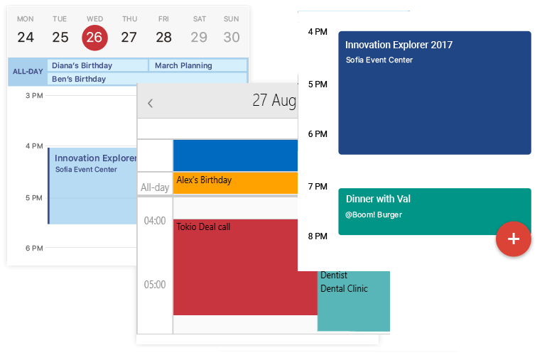 Xamarin.Forms Calendar Control Progress Telerik UI for Xamarin