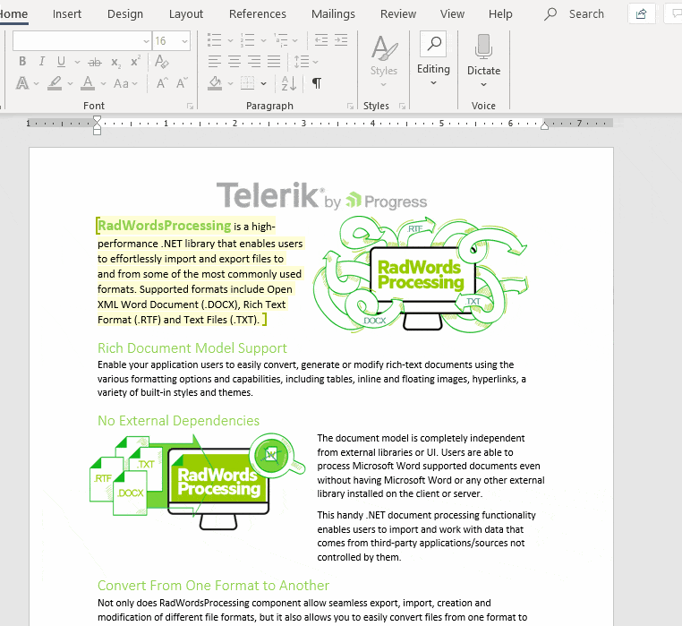 Telerik UI for ASP.NET MVC WordsProcessing - Permission Ranges