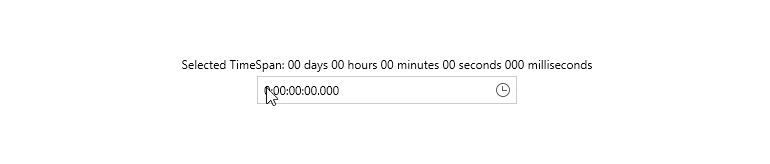 Text input to set TimeSpan for TimeSpanPicker Text input to set TimeSpan for TimeSpanPicker
