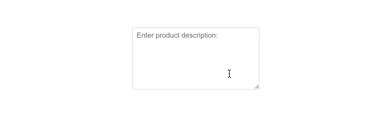Telerik UI for Blazor TextArea Floating Label Telerik UI for Blazor TextArea Floating Label