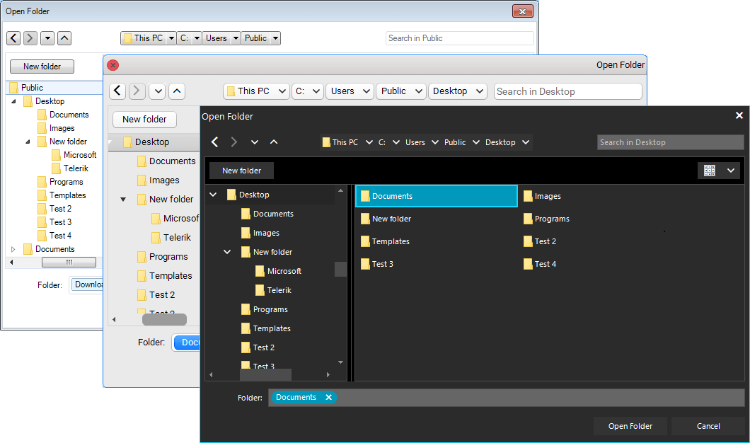themes File Dialogs Themes