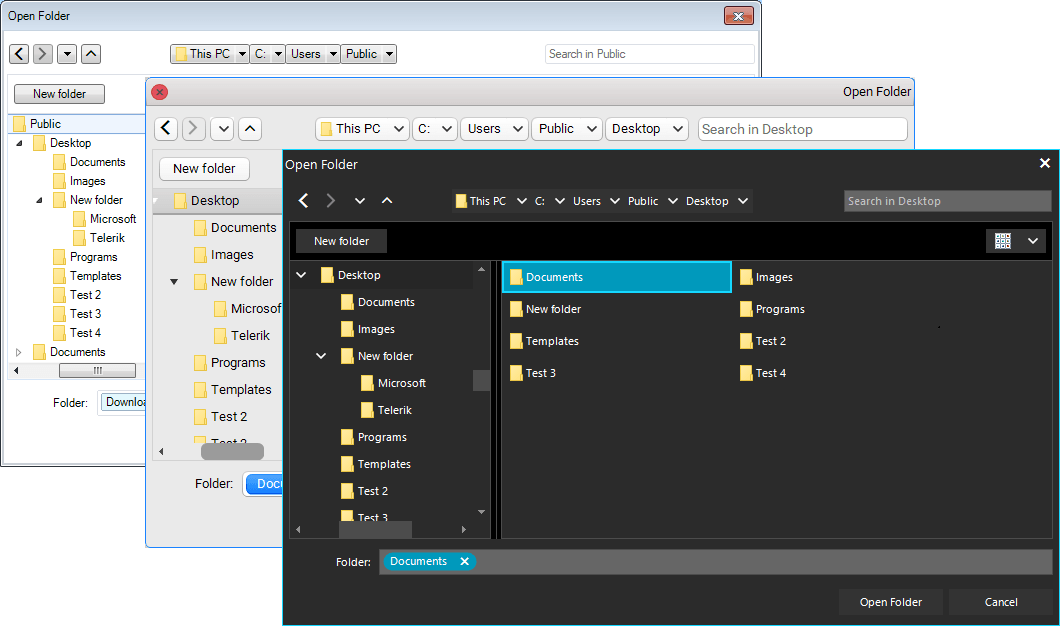 File Dialogs Themes