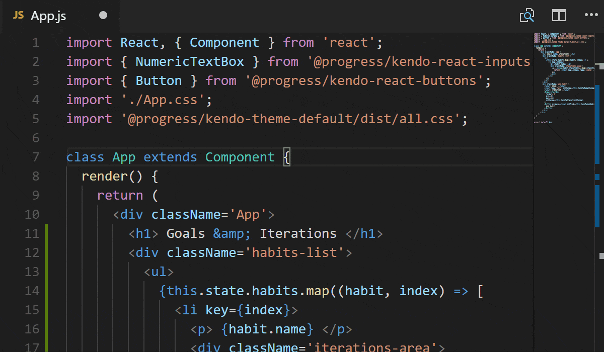 this-state gif of adding values to this.state