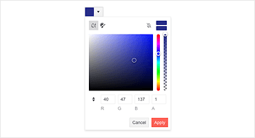 Telerik UI for Blazor ColorPicker Component