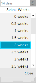 time span picker popup weeks