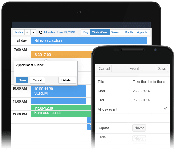 UI_Framework_for_Any_App_Scenario_MVC_ASPNET_Telerik_UI_widget
