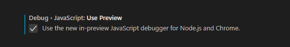 Enable preview in javascript debugger extension