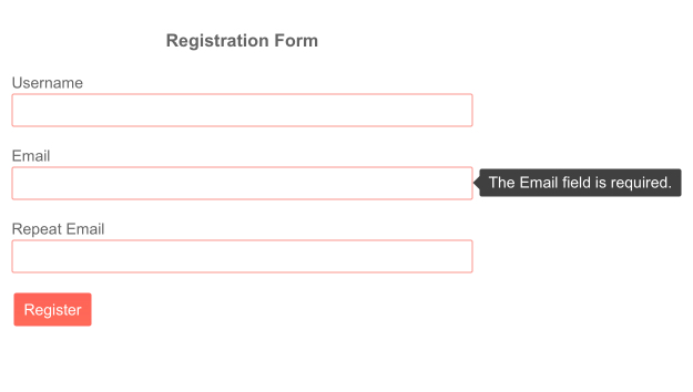 Validation Tooltip - Position