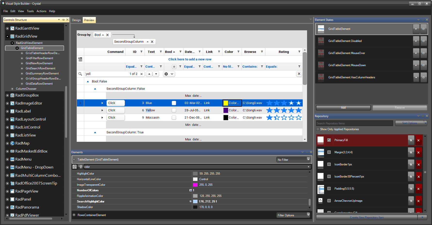 Visual Style Builder Visual Style Builder