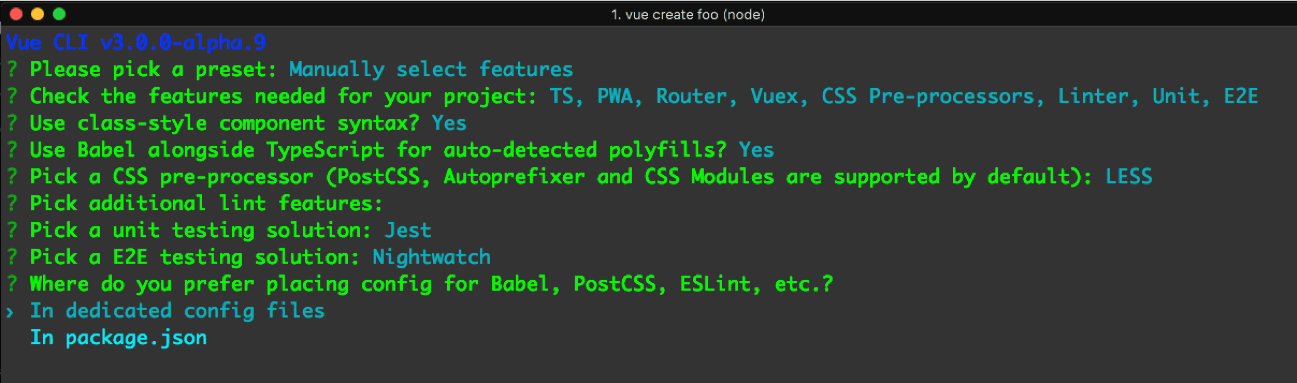 vue cli 2 Vue