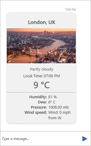 WeatherCard WeatherCard