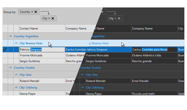 Telerik UI的WinForms新调色板的Office 2019主题