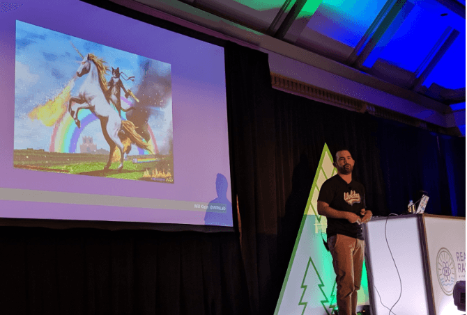 React Rally 2019 Speaker: Will Klein Will Klein at React Rally 2019