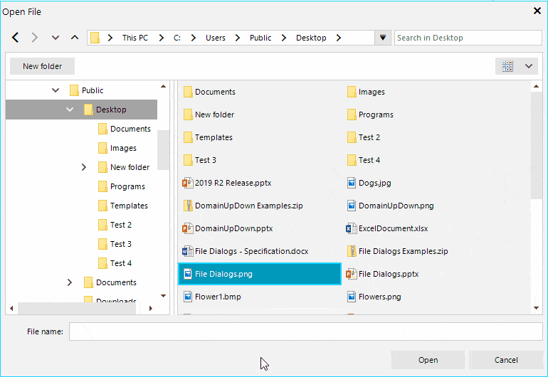 WinForms File Dialogs - Drag and Drop