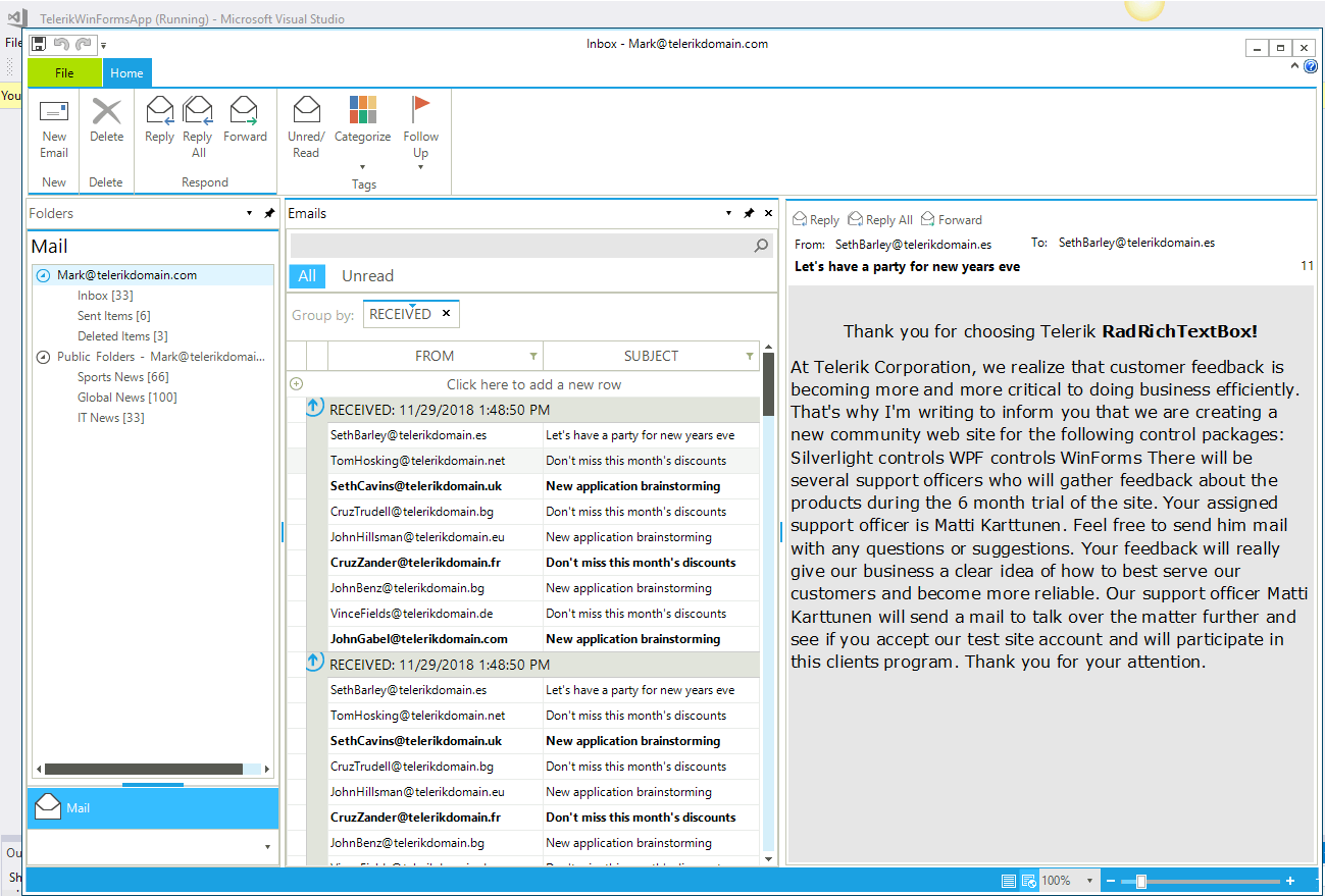 Winforms app