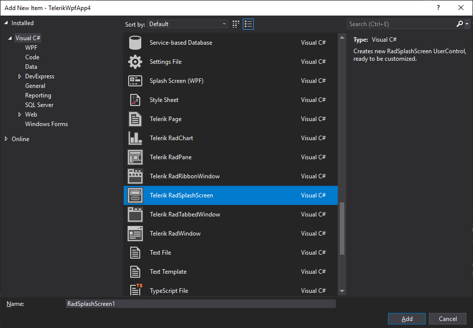WPF ItemTemplates WPF ItemTemplates