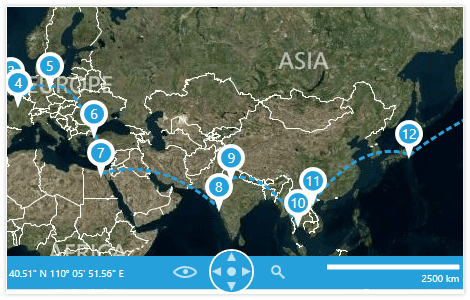 WrapAround in RadMap WPF_Map