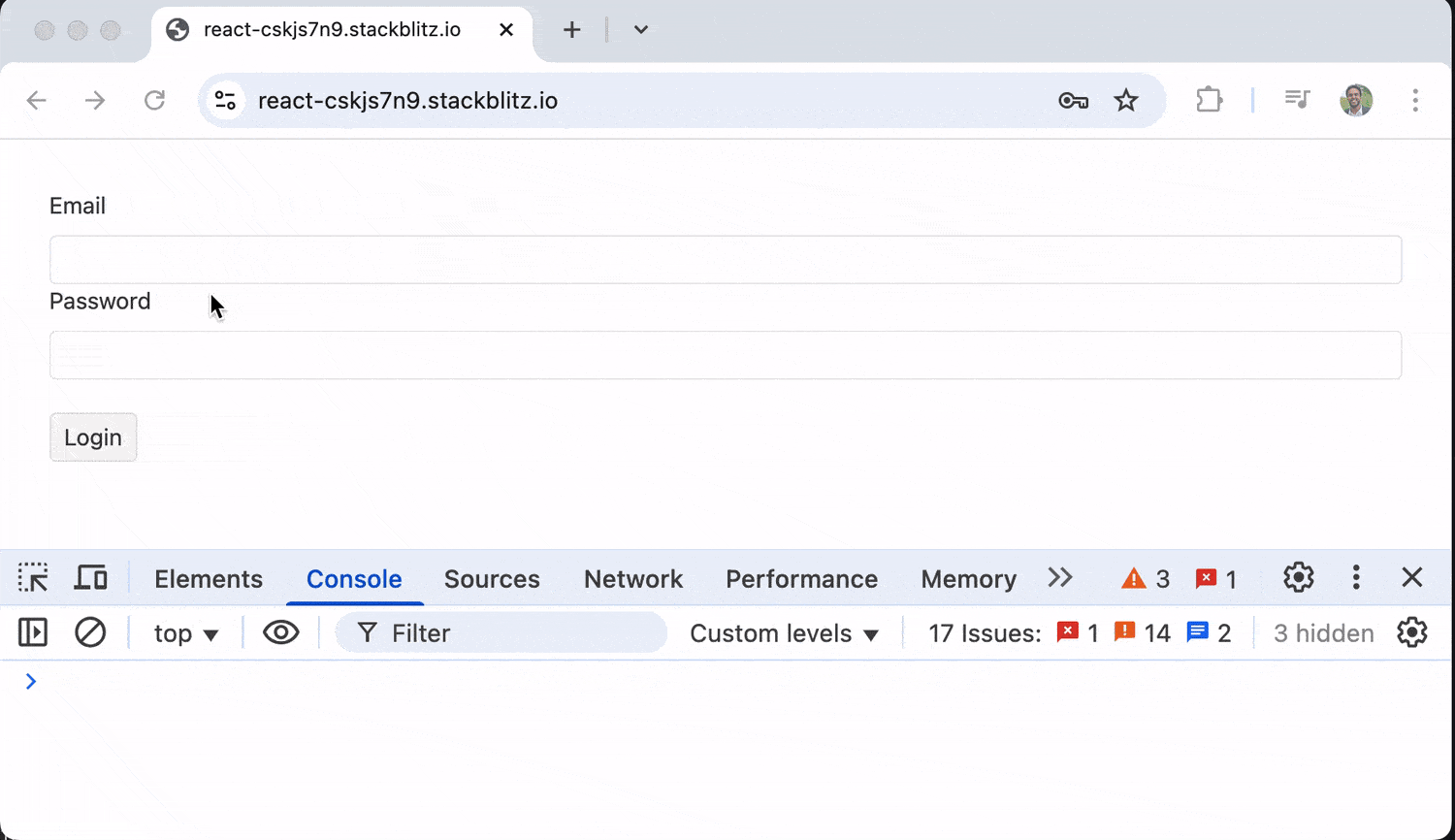 KendoReact form validation