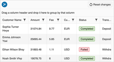 kendo ui smart grid sorting and filtering