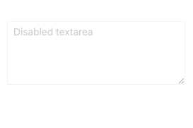 Disabled React TextArea Component