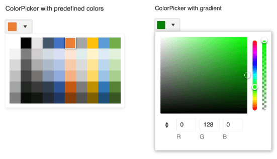 Color Picker Header