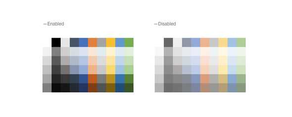 React ColorPalette - Disabled, KendoReact UI Library