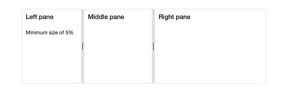 React Splitter - Panes, KendoReact UI Library