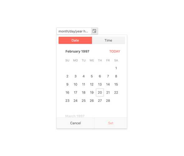 React DateTimePicker – Focused Dates, KendoReact UI Library