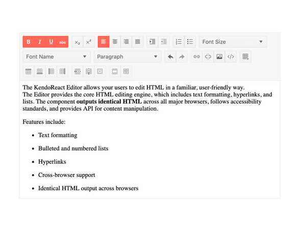 React Rich Text Editor with Many Editing Tools